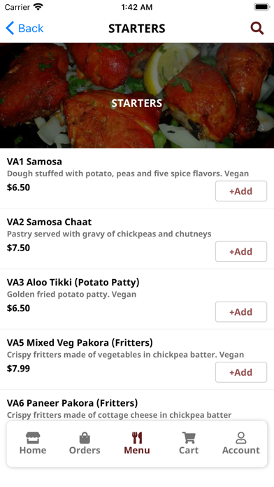 Indian Bistro Screenshot