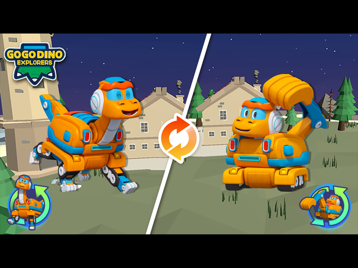 GoGo Dino transformer