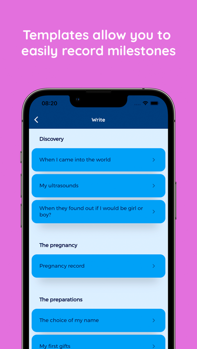 My Baby Book - Record App Screenshot