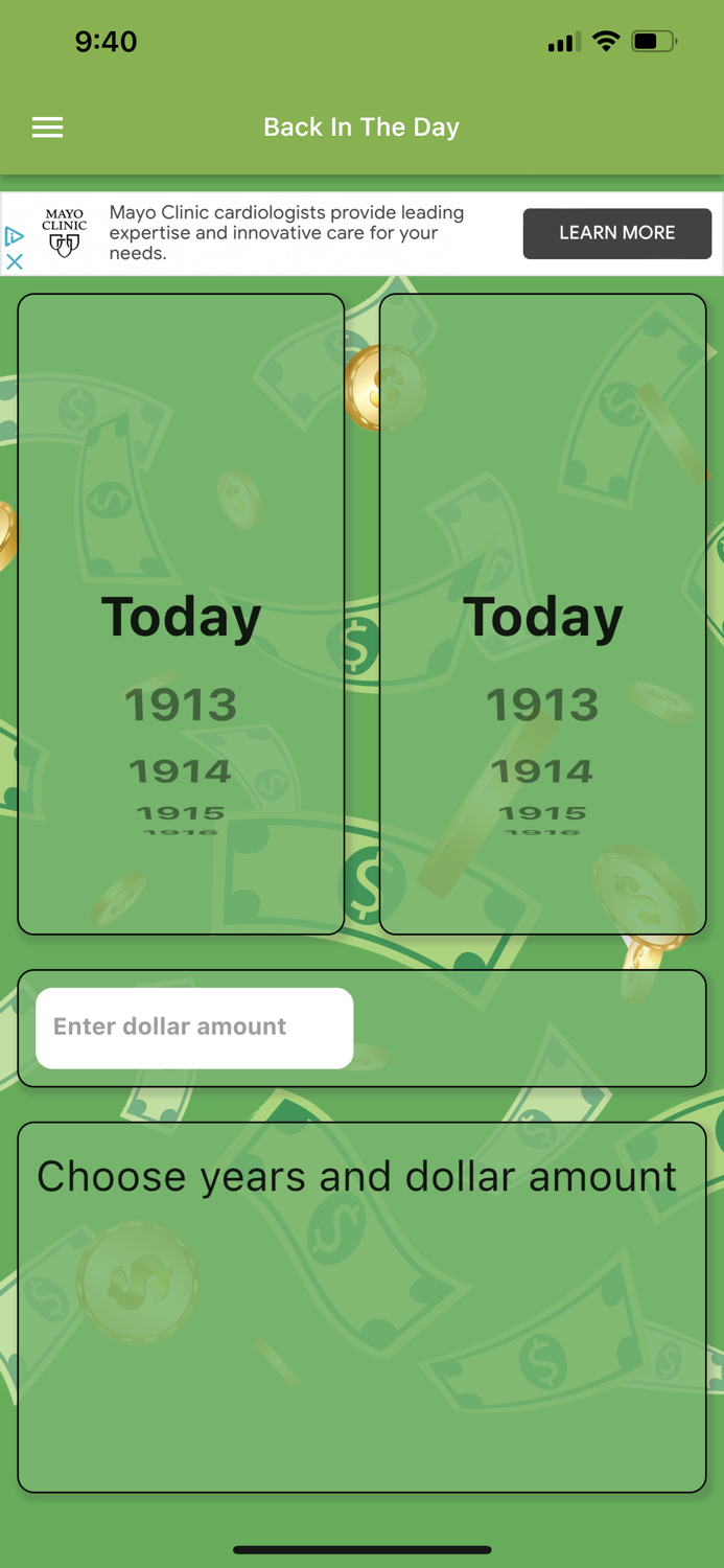 In The Day US Inflation Calc