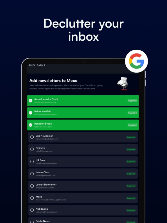 Screenshot #6 pour Newsletter Reader by Meco