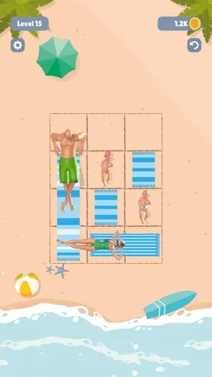Towel Sort - Beach Edition screenshot 2
