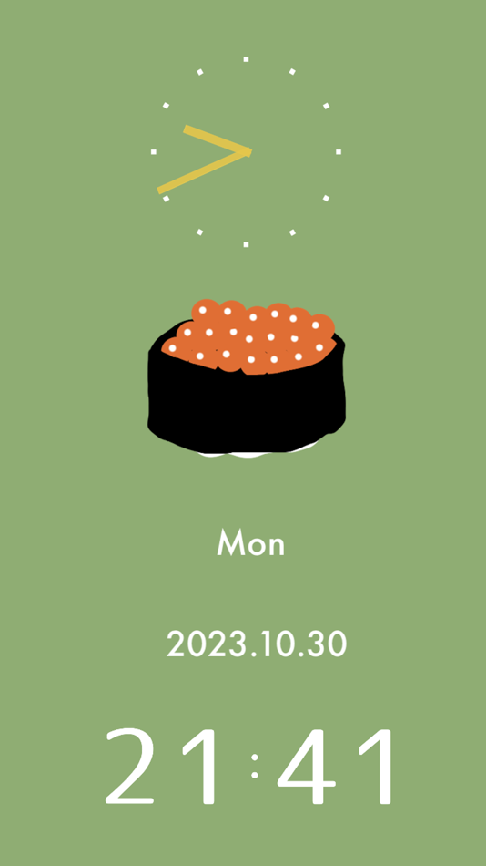 #4. Yummy Sushi Clock (iOS) 由: Mihoko Araki