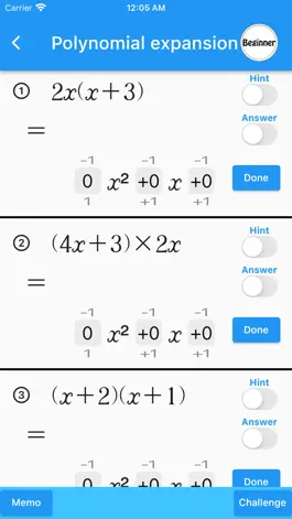 Game screenshot Quadratic(Math Drills) apk