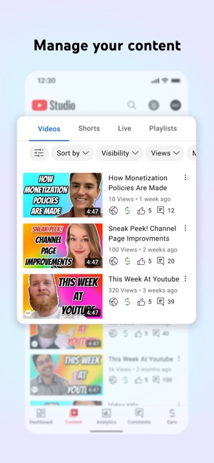 Creator Studio - Manage Your  Channel 
