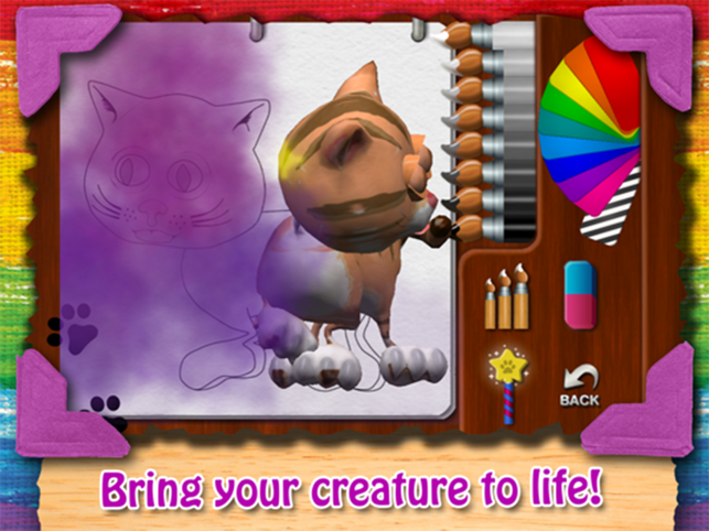 ‎Paint My Cat!  Kids Painting Screenshot