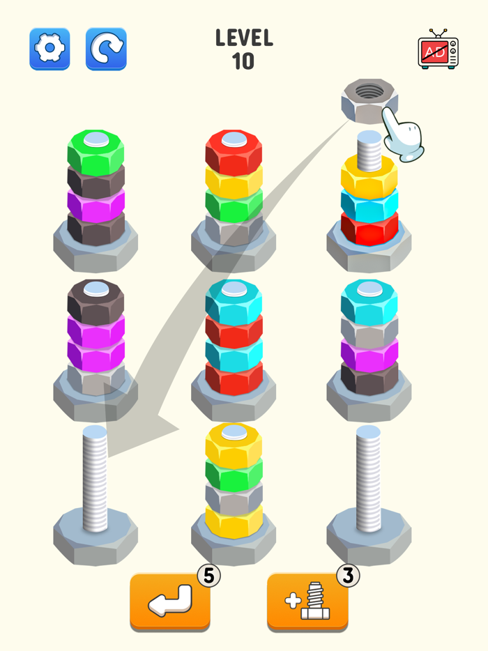 Screw Sort Nuts and Bolts