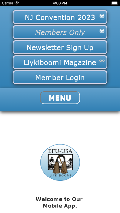 BFU-USA Mobile App Screenshot