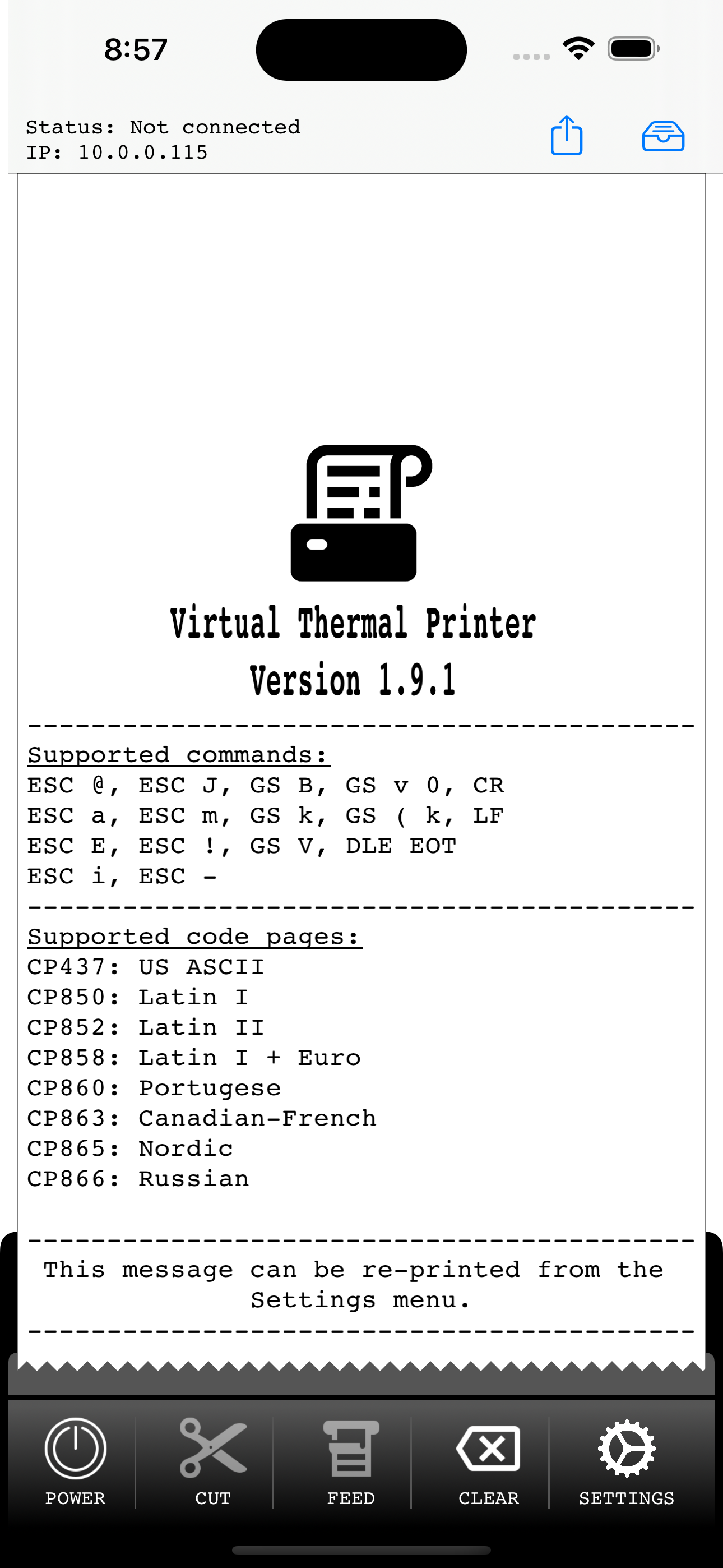 Virtual Thermal Printer