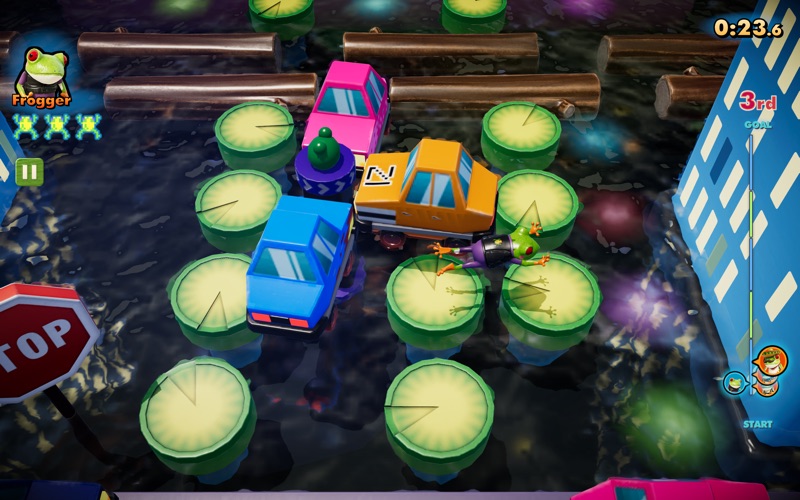 frogger in toy town iphone screenshot 2