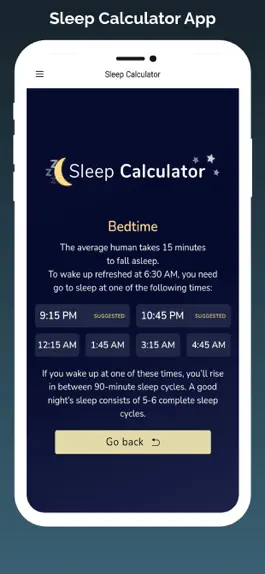 Game screenshot Sleep Calculator App apk