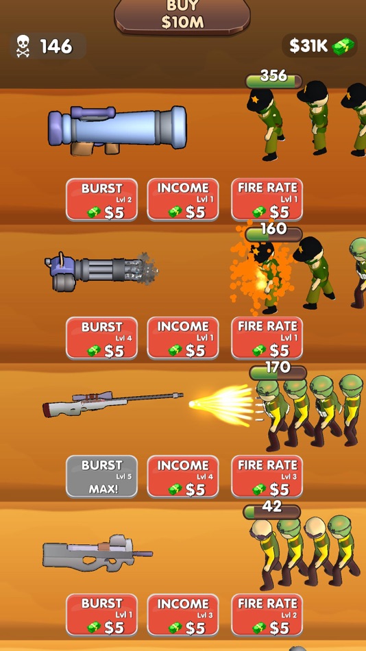 #5. Weapon Idle (iOS) By: Virtual Projects Oyun Yazilim Ve Teknoloji