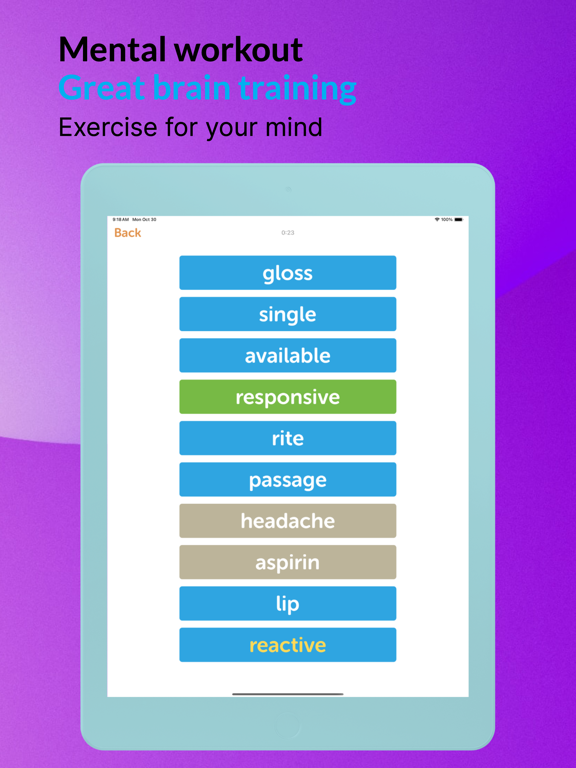 Screenshot #4 for Word Pairs & Associations