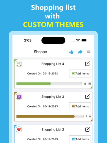 Shoppe - Shopping list appのおすすめ画像2