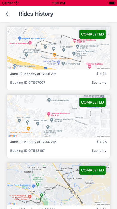 RideQwest Driver Screenshot