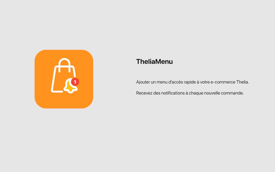 #1. TheliaMenu (macOS) Podle: Thibault Delimard