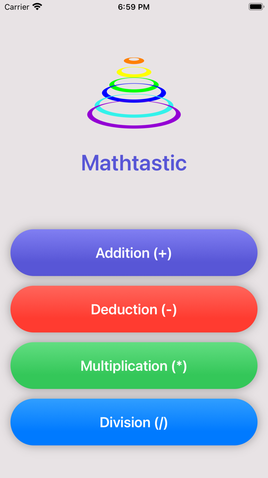 #1. MathtasticGame (iOS) Podle: David Kababyan
