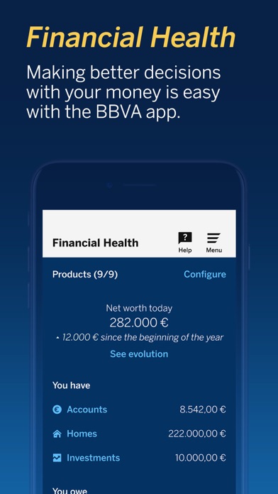 BBVA Spain | Online banking Screenshot
