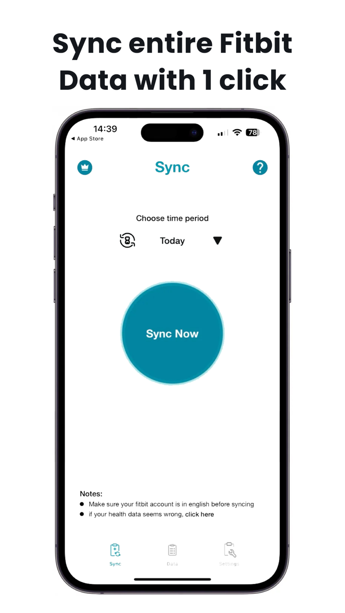 Fitbit to Health Power sync