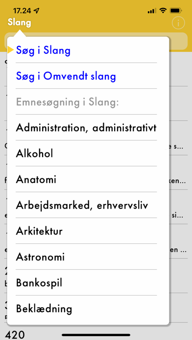 Danish Slang Dictionary Screenshot