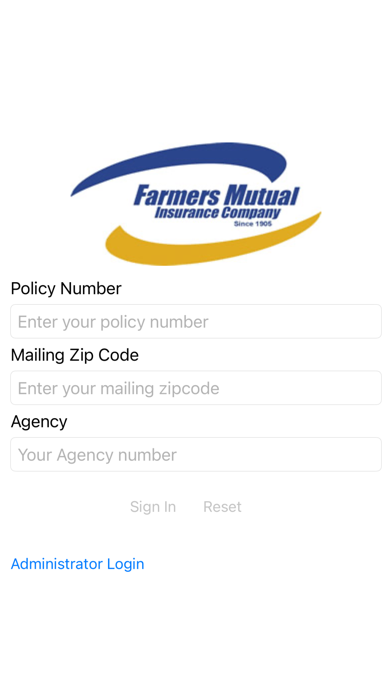 Farmers Mutual Mobile App Screenshot
