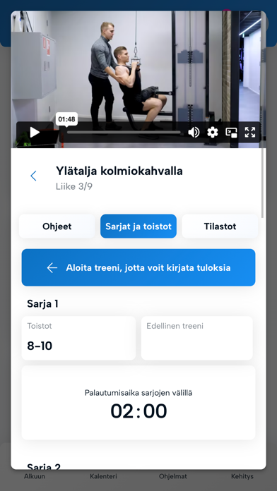 Versus Valmennus Screenshot