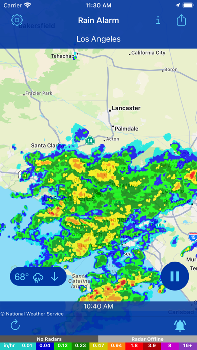 Rain Alarm Live Weather Radar Screenshot
