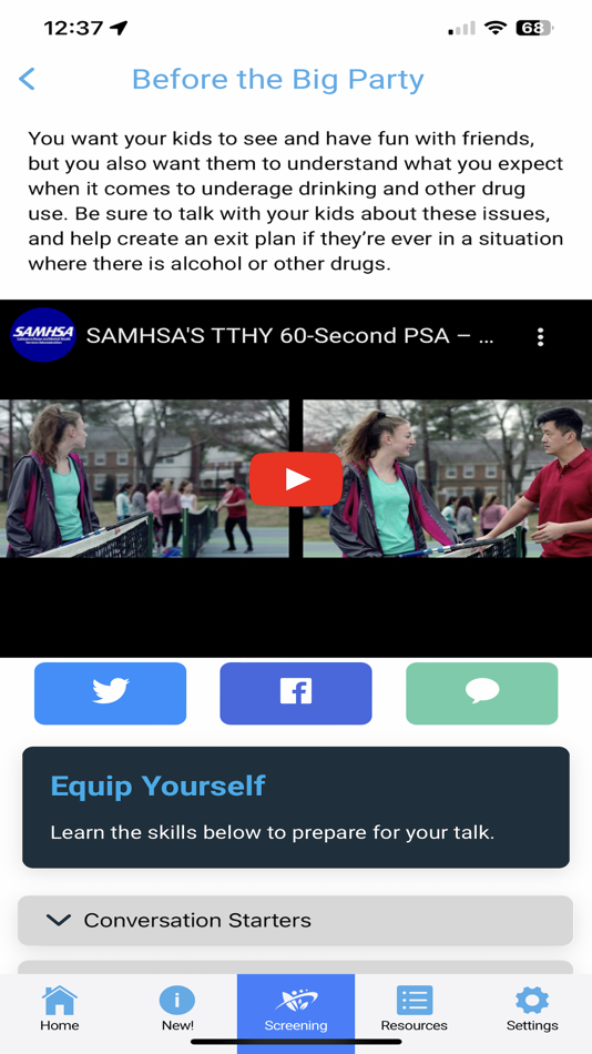 #3. Talk. They Hear You. Campaign (iOS) بواسطة: SAMHSA
