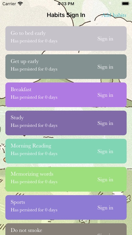 HabitsSignIn
