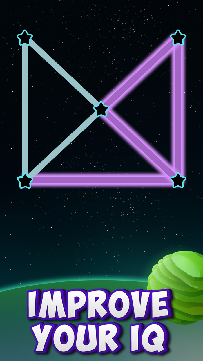 One Line Dots Connect the dots