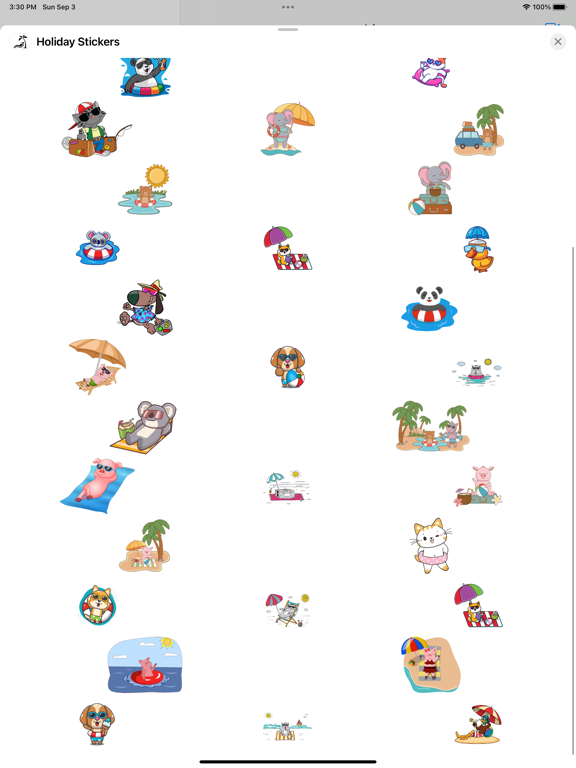 Screenshot #5 pour Holiday Stickers App