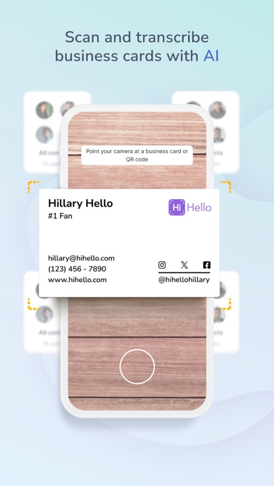 HiHello: Digital Business Card Screenshot