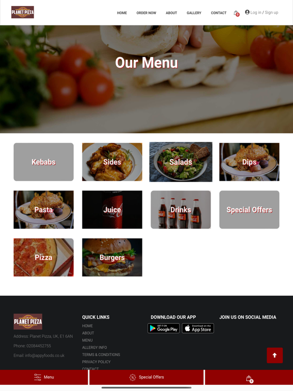 Screenshot #4 pour Planet Pizza -Food Delivery