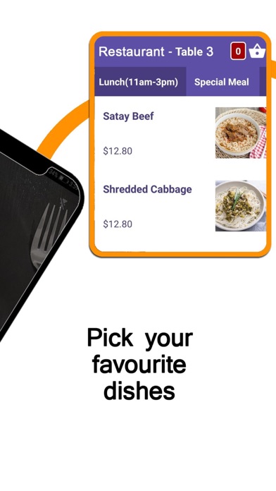 Pickie Table Order Screenshot