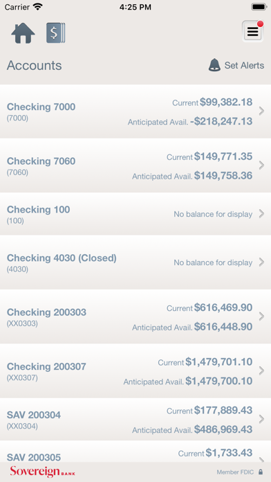 Sovereign Bank Business Screenshot