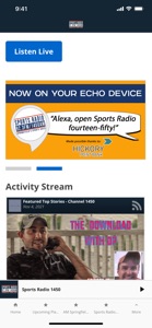 Sports Radio 1450/92.3 screenshot #3 for iPhone