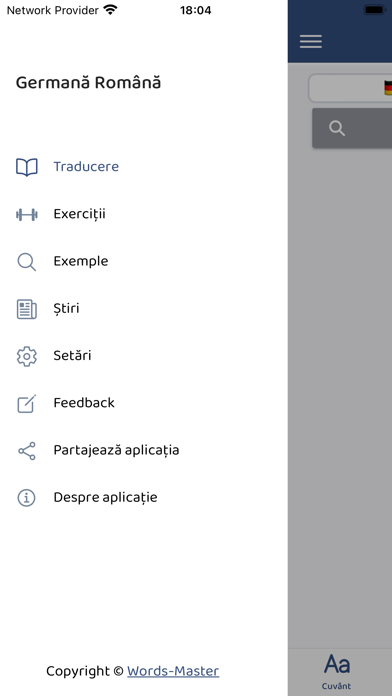 Dicţionar German Român Screenshot
