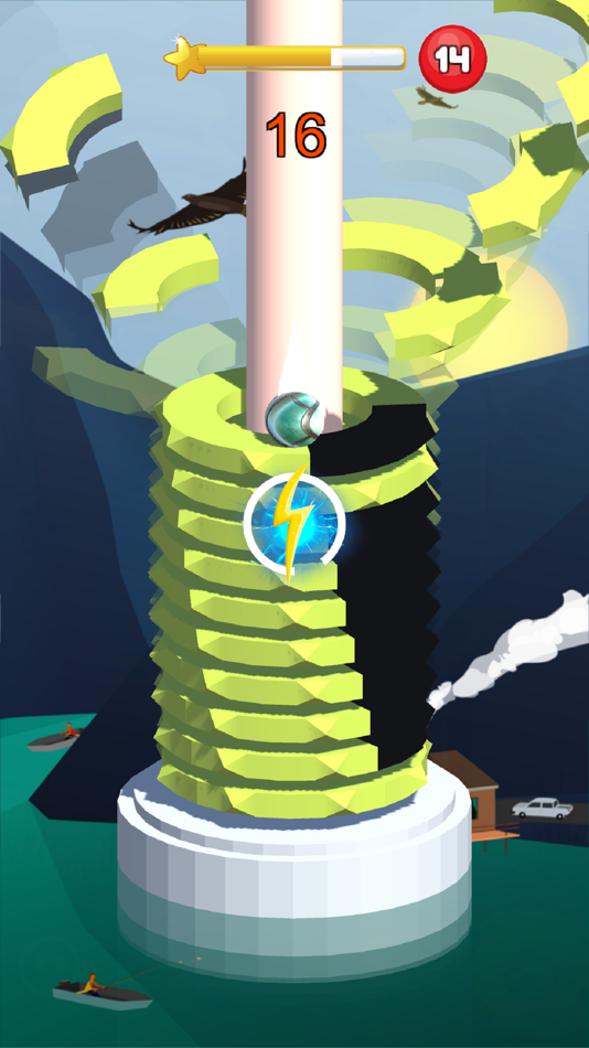 #6. Helix Bounce - Game (iOS) 由: Smit Sabhadiya
