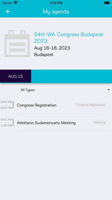 World Athletics Congress ‘23 Screenshot