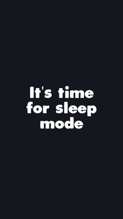 Sleep Mode.