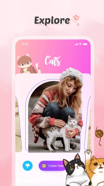 Woof- cyber petting cats