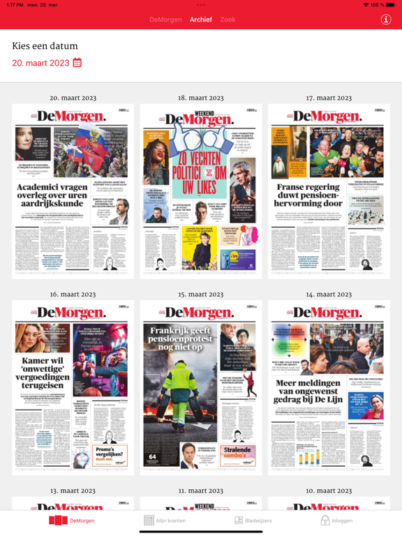 De Morgen Print Editie iPad app afbeelding 6