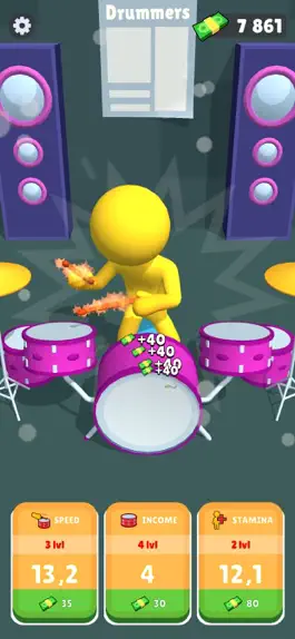 Game screenshot Idle Drummers apk