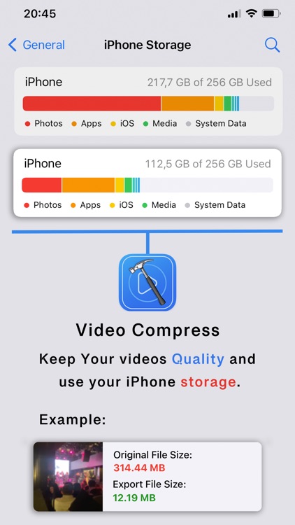 Video Compress - Clean Storage