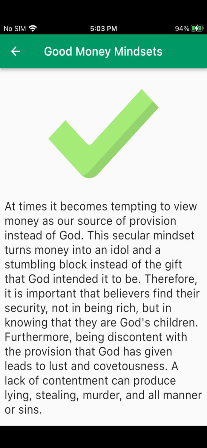 Money Scriptures