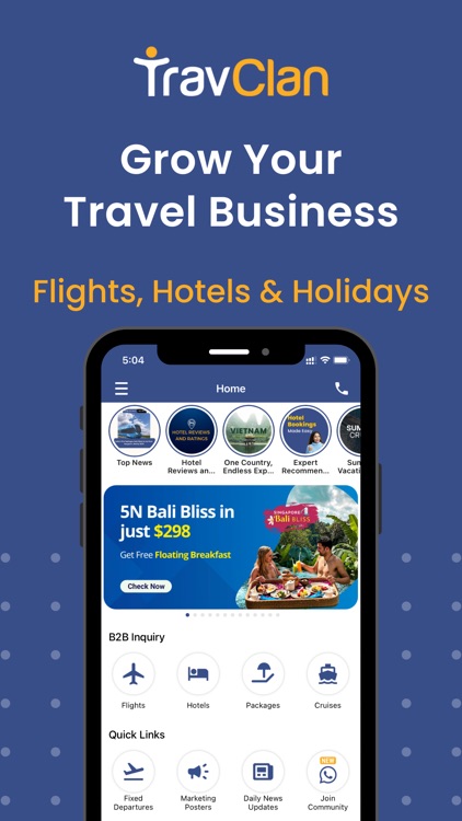 TravClan App for Travel Agents