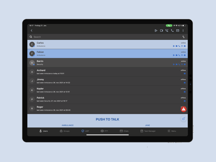 RADIUS Smart application