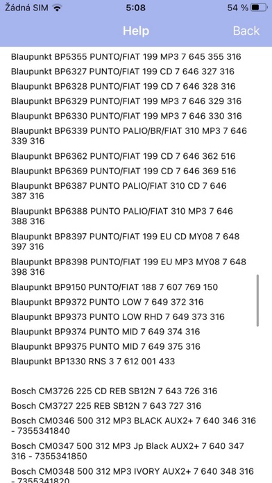 RADIO CODE for FIAT B&Bのおすすめ画像6