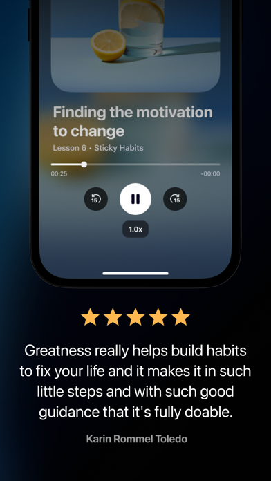 Greatness: Daily Habit Tracker Screenshot