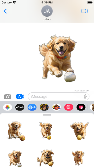 Golden Retriever Cute Stickers Screenshot